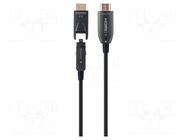 Cable; HDMI plug,micro HDMI plug,both sides; HDCP 2.2,HDMI 2.0 GEMBIRD