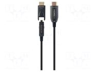 Cable; HDMI plug,micro HDMI plug,both sides; HDCP 2.2,HDMI 2.0 GEMBIRD