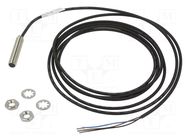 Sensor: inductive; OUT: PNP NO; 0÷1.5mm; 10÷30VDC; M8; 2m; IP68; 5kHz BALLUFF