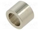 Spacer sleeve; 12mm; cylindrical; brass; nickel; Out.diam: 16mm DREMEC