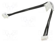 Ribbon cable with connectors; 0.1m; with leads; PIN: 4; 125V; 1A MOLEX