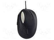 Mouse; black; USB A; optical,wired; 1.35m; No.of butt: 6 GEMBIRD