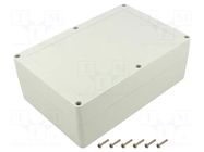 Enclosure: multipurpose; X: 140mm; Y: 210mm; Z: 75mm; ZP; light grey KRADEX