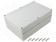 Enclosure: multipurpose; X: 140mm; Y: 210mm; Z: 75mm; ZP; light grey 