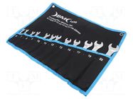Wrench-set; combination spanner; Chrom-vanadium steel; 12pcs. BM GROUP