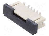 Connector: FFC/FPC; tinned; SMT; 0.5A; 30V; PIN: 8; Mat: LCP; vertical GCT