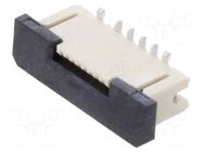 Connector: FFC/FPC; tinned; SMT; 0.5A; 30V; PIN: 8; Mat: LCP; vertical GCT