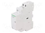 Contactor: 2-pole installation; 24A; 220VAC; NO x2 SCHNEIDER ELECTRIC