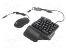 Gaming kit; black; USB A; wired,US layout; 1.8m; No.of butt: 7 GEMBIRD