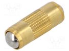 Ball latch; brass; L: 7.3mm; F1: 2N; F2: 4.5N; Features: with spring ELESA+GANTER