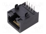 ModJack RA LoPro Flgls 50SAu 8/8 MOLEX