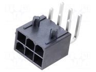 Connector: wire-board; socket; male; PIN: 6; Mini-Fit Jr; straight MOLEX