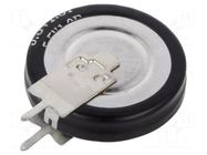 Supercapacitor; THT; 1F; 5.5VDC; Ø19.2x4.8mm; Leads: V type Viking