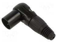 Connector: XLR; plug; male; RAMP; PIN: 5; angled 90°; for cable CLIFF