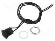 Switch: vandal resistant; Pos: 2; SPST-NO; 2A/24VDC; IP65; OFF-(ON) APEM