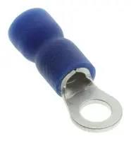 CRIMP TERMINAL, RING, 3.7MM, BLUE, PK100