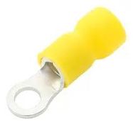 CRIMP TERMINAL, RING, 3.7MM, YELLOW