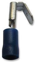 CRIMP TERMINAL, PIGGY BACK, BLUE, PK100