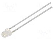 LED; blue; 3mm; 160÷320mcd; 90°; Front: convex; 2.7÷3.7VDC; 90mW EVERLIGHT