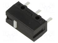 Microswitch SNAP ACTION; 0.001A/6VDC; without lever; SPST-NO OMRON Electronic Components