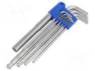 Wrench-set; hex key; 9pcs. KING TONY