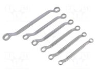 Wrench-set; bent,combination spanner; 6pcs. KING TONY