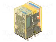Relay: electromagnetic; 4PDT; Ucoil: 24VDC; Icontacts max: 6A; RU IDEC