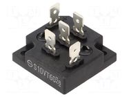 Bridge rectifier: three-phase; Urmax: 600V; If: 10A; Ifsm: 170A; THT SHINDENGEN