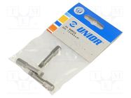 Screwdriver bit; slot; 6,5x1,2mm; Overall len: 41mm; 3pcs. UNIOR