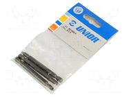 Screwdriver bit; square; RB2; Overall len: 75mm; 3pcs. UNIOR