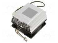 Heatsink: extruded; 12VDC; aluminium; 60m3/h; H: 55.5mm; W: 80mm Akasa