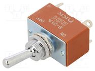 Switch: toggle; Pos: 2; DPST-NC; ON-OFF; 15A/250VAC; 15A/30VDC; S NKK SWITCHES