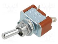 Switch: toggle; Pos: 2; SPST-NC; ON-OFF; 6A/250VAC; 20A/30VDC; S NKK SWITCHES