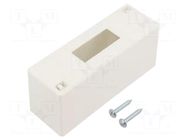 Enclosure: for modular components; IP30; white; No.of mod: 2; IK07 SCHNEIDER ELECTRIC