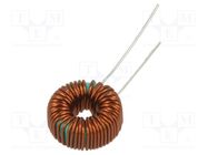 Inductor: wire; THT; 72uH; 2A; 68mΩ; -25÷105°C KEMET