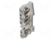 Splice terminal: rail; ST; spring clamp; grey; 52A; polyamide; TS35 PHOENIX CONTACT