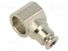 Push-in fitting; BANJO,body; -0.99÷20bar; nickel plated brass AIGNEP