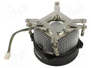 Heatsink: extruded; 12VDC; aluminium; 94.1m3/h; H: 63mm; W: 95mm Akasa