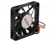 Fan: DC; axial; 12VDC; 60x60x10mm; 36.08dBA; ball; 5000rpm; black Akasa