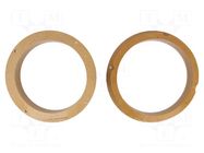 Spacer ring; MDF; 200mm; Audi; impregnated,varnished; 2pcs. 4CARMEDIA