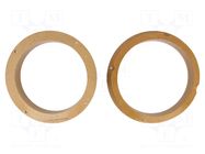 Spacer ring; MDF; 200mm; Audi; impregnated,varnished; 2pcs. 4CARMEDIA