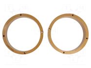 Spacer ring; MDF; 165m; VW; impregnated,varnished; 2pcs. 4CARMEDIA