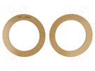 Spacer ring; MDF; 100mm; impregnated,varnished; 2pcs. 4CARMEDIA