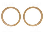 Spacer ring; MDF; 200mm; impregnated,varnished; 2pcs. 4CARMEDIA