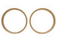 Spacer ring; MDF; 200mm; impregnated,varnished; 2pcs. 4CARMEDIA