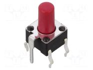 Microswitch TACT; SPST; Pos: 2; 0.05A/12VDC; SMD; none; 2.45N; 9.5mm E-SWITCH