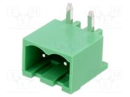 Pluggable terminal block; Contacts ph: 5mm; ways: 2; angled 90° DEGSON ELECTRONICS
