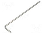 Wrench; hex key,spherical; HEX 2mm; Overall len: 85mm; long BAHCO