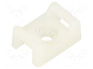 Holder; screw; polyamide; UL94V-2; natural; Tie width: 2.5÷7.6mm PANDUIT