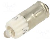 LED lamp; white; BA7S,T2; 28VDC; 28VAC; plastic; -20÷60°C CML INNOVATIVE TECHNOLOGIES